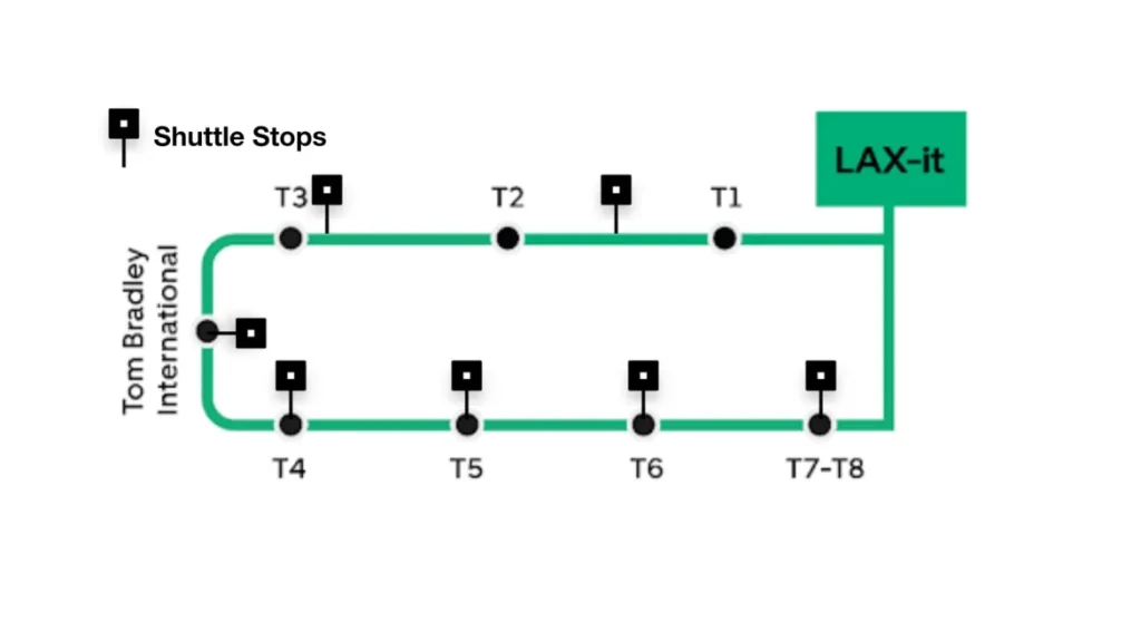 LAXitまでの地図